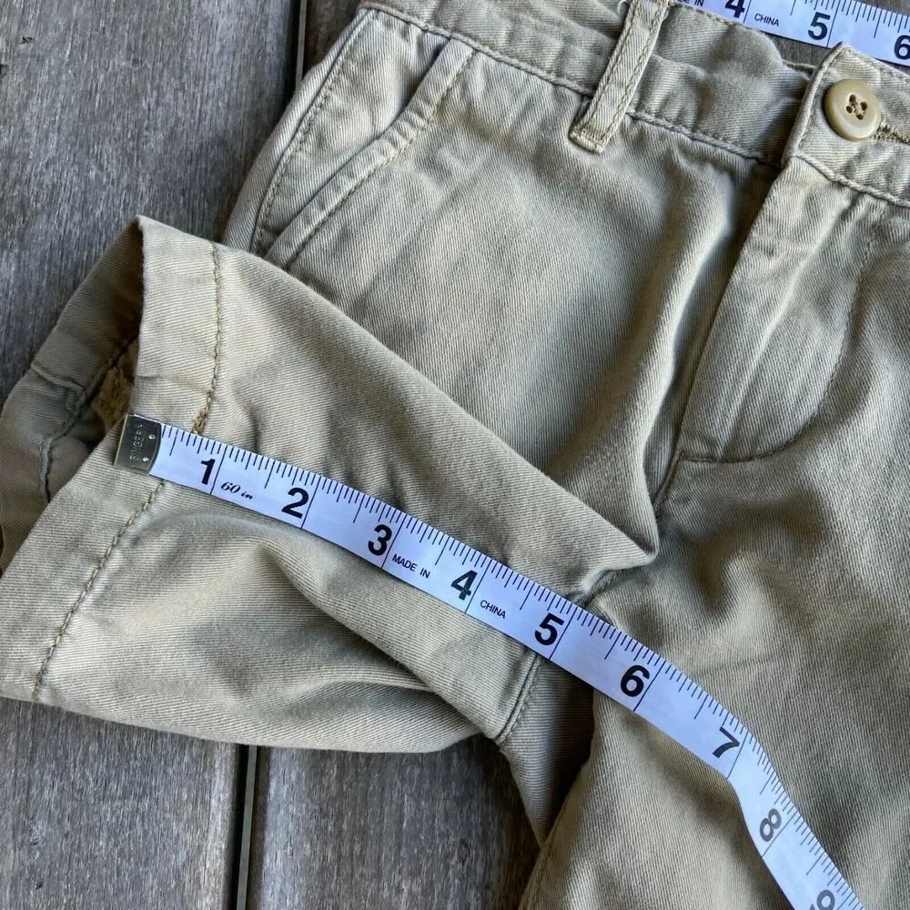 The Children's Place Boys Shorts Size 5 Slim 5S Khaki‎ Adjustable Waist Cotton